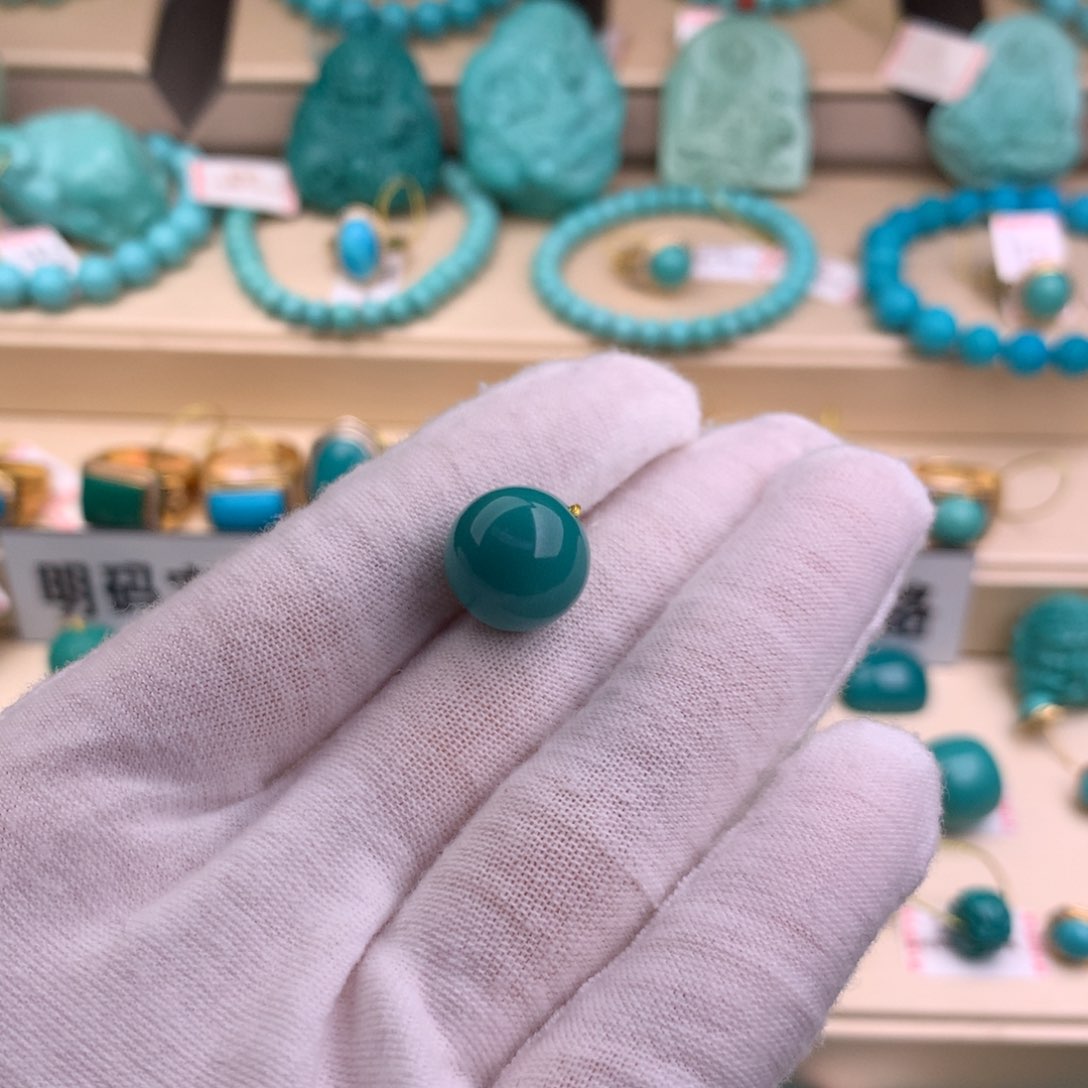 绿松石珠宝奇石未镶嵌飞**生