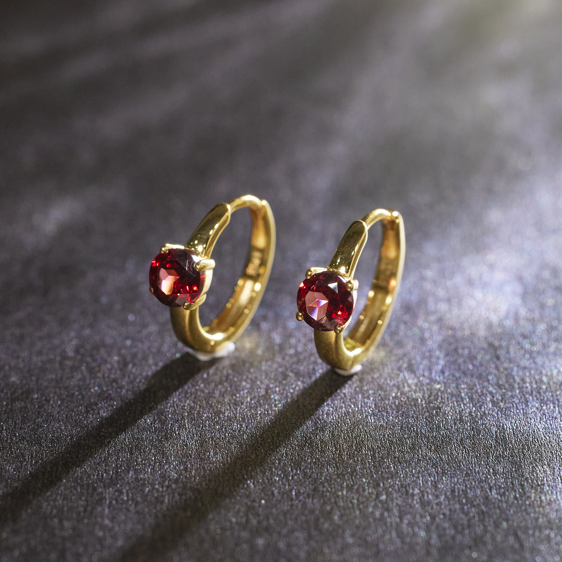 【歪歪】*石榴石耳饰（多样性发）*S925镶嵌W3886