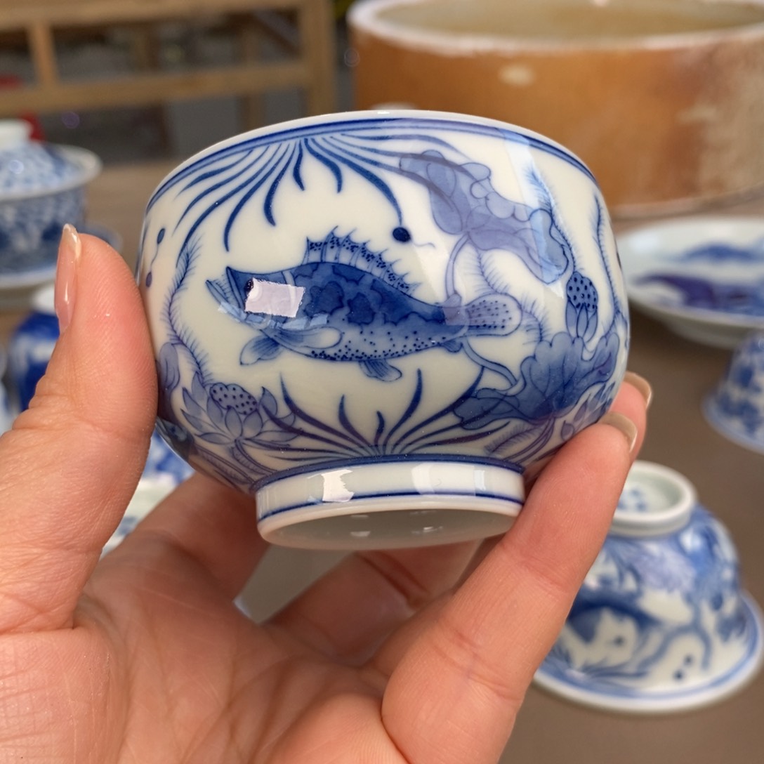 杯景德镇陶瓷手工手绘