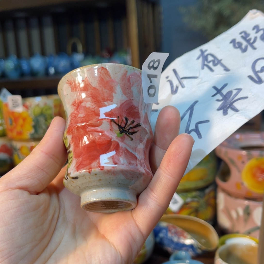 杯素浅陶瓷手工手绘