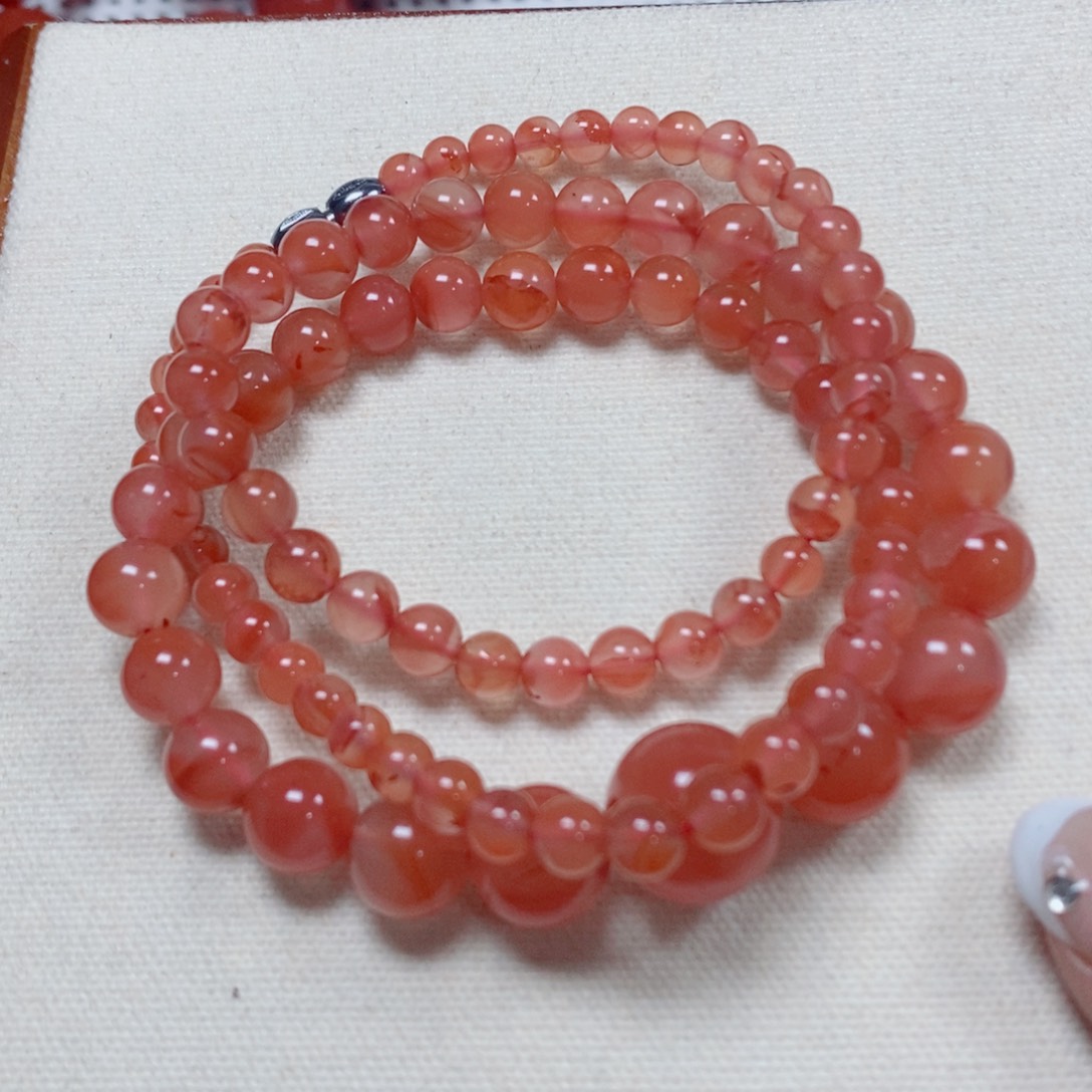 南红玛瑙手串未镶嵌塔链