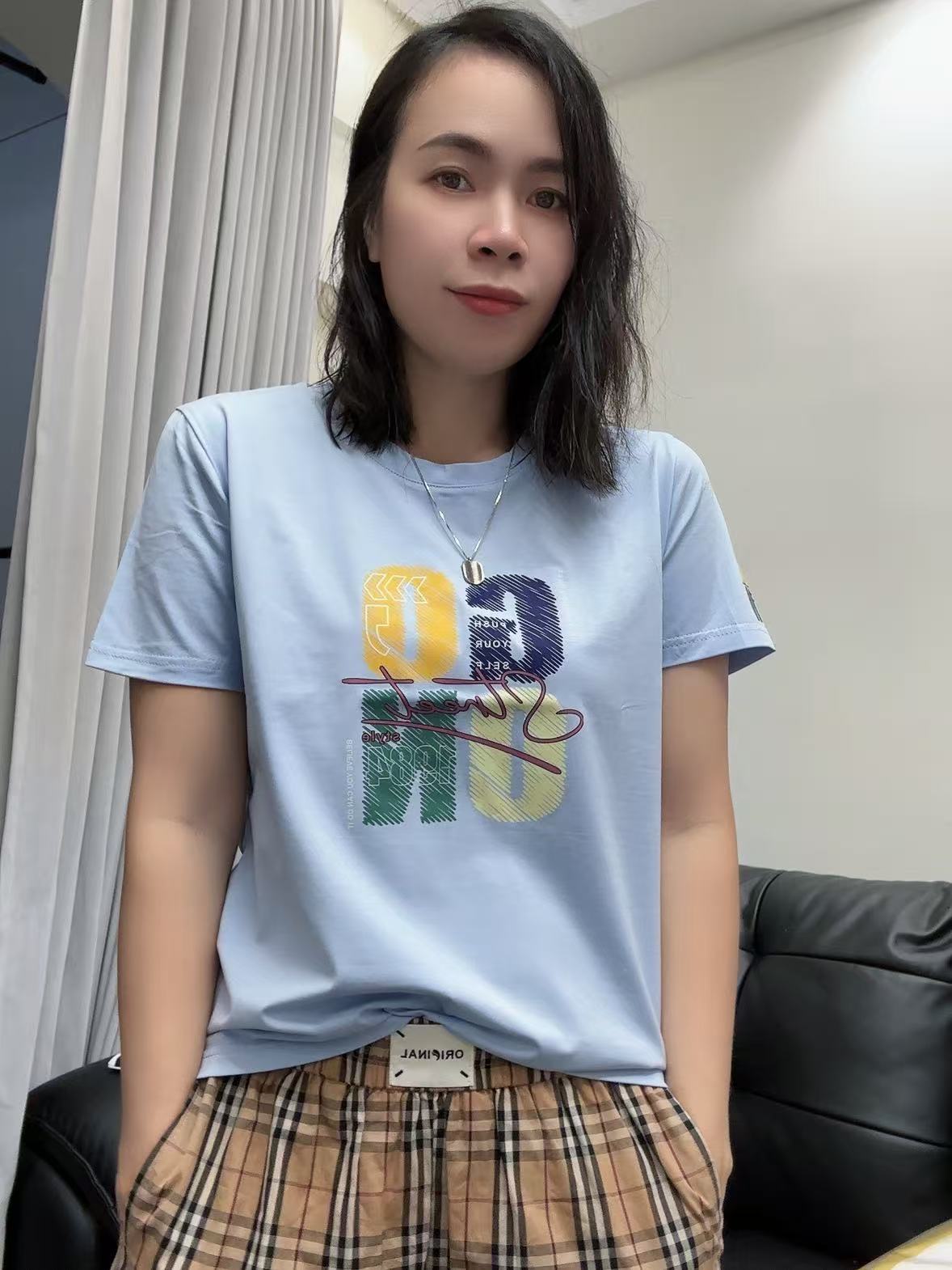 珠珠家ins韩版t恤上衣女装夏季减龄时尚版显瘦休闲百搭843女款
