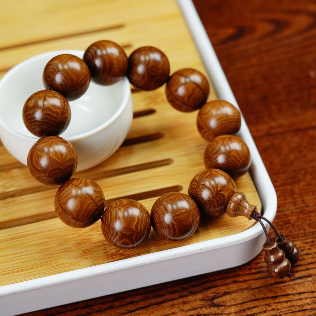 山西五台山六道木九道木老料天然纹路手串