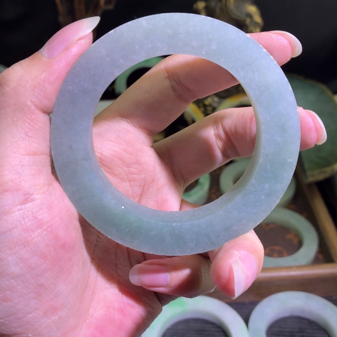 定制翡翠未镶嵌缅甸翡翠A货手镯毛胚定制