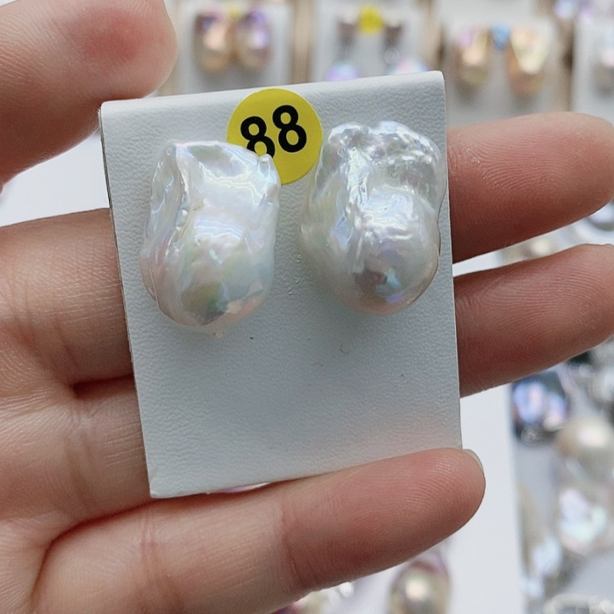 【闪购商品】淡水珍珠耳饰银S925镶嵌