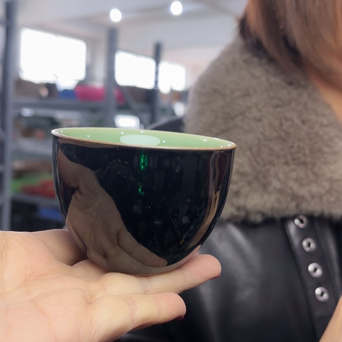 龙泉云间青瓷小米茶器