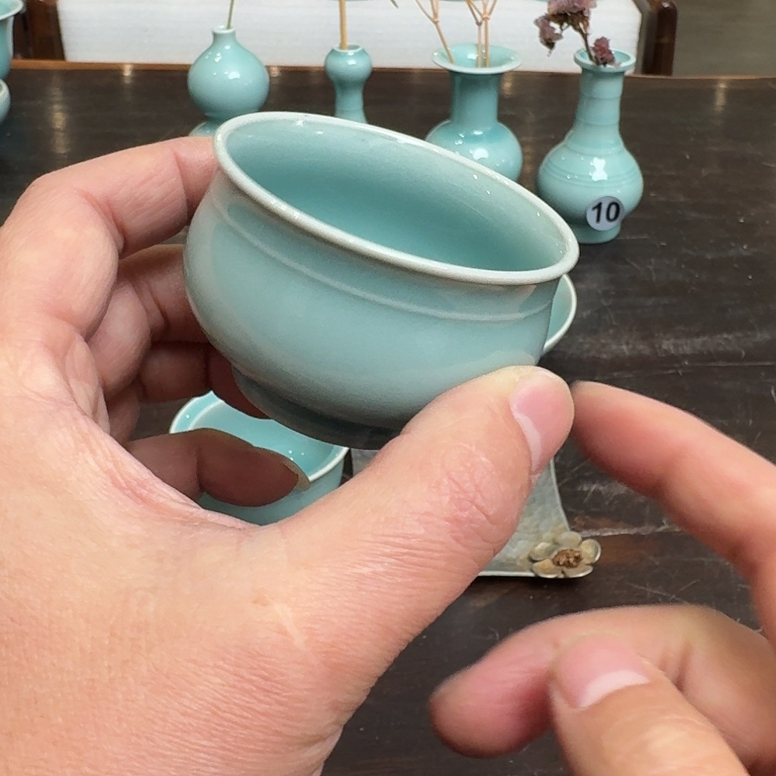 龙泉窑青瓷南宋老釉福利