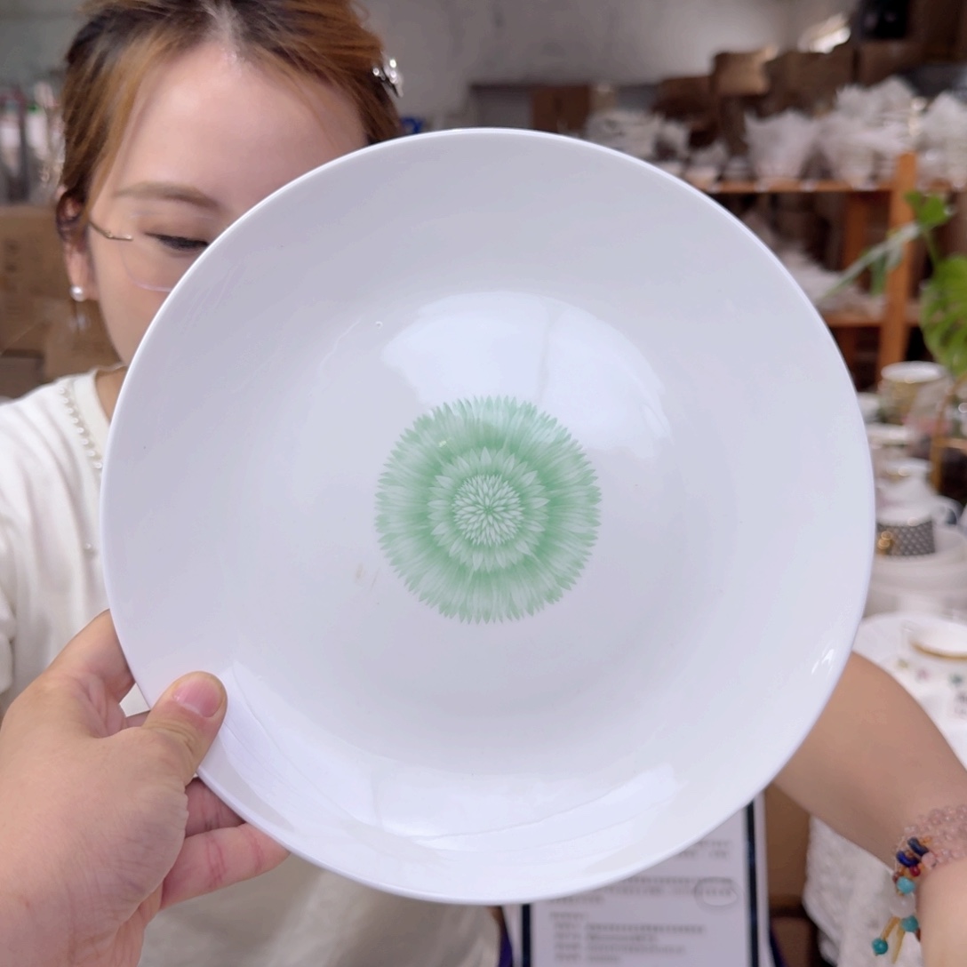 骨瓷10.5英寸平盘27cm一个