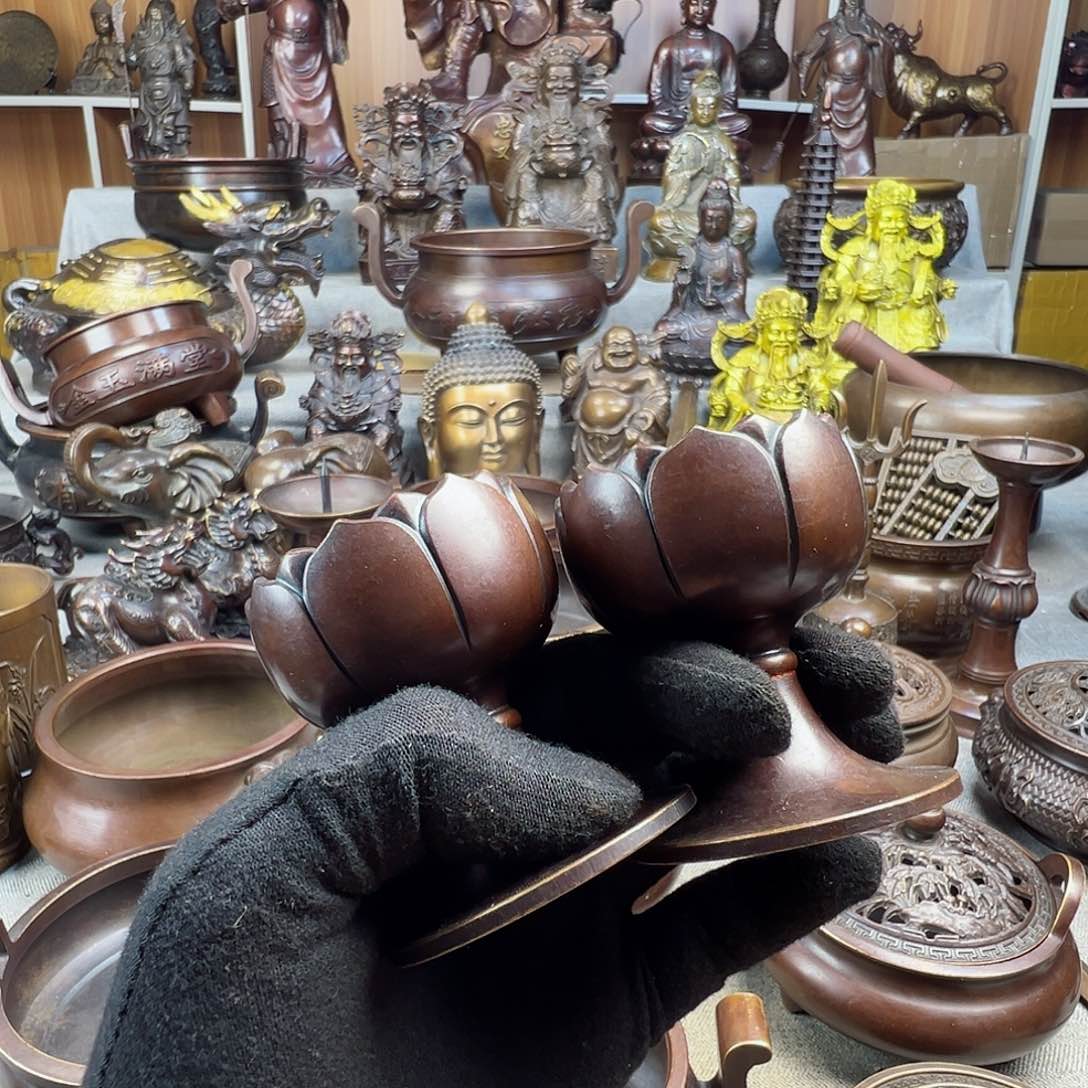 铜香炉铜摆件铜工艺品风水摆件