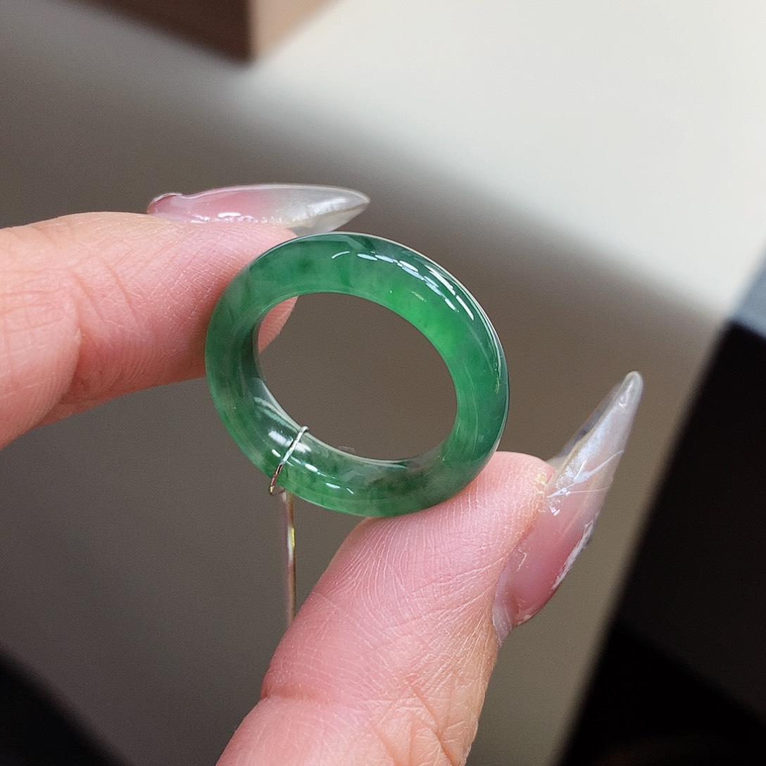 翡翠戒指未镶嵌14-15号