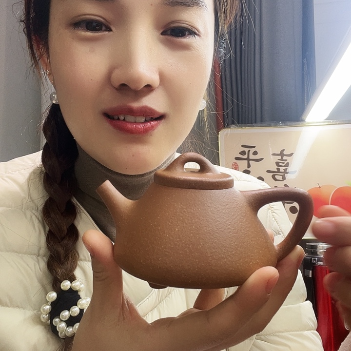 紫砂茶壶孤品黄降坡子冶石瓢180cc