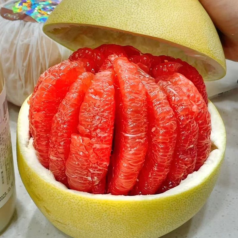 四川三红柚新鲜现摘现发5.5斤包邮