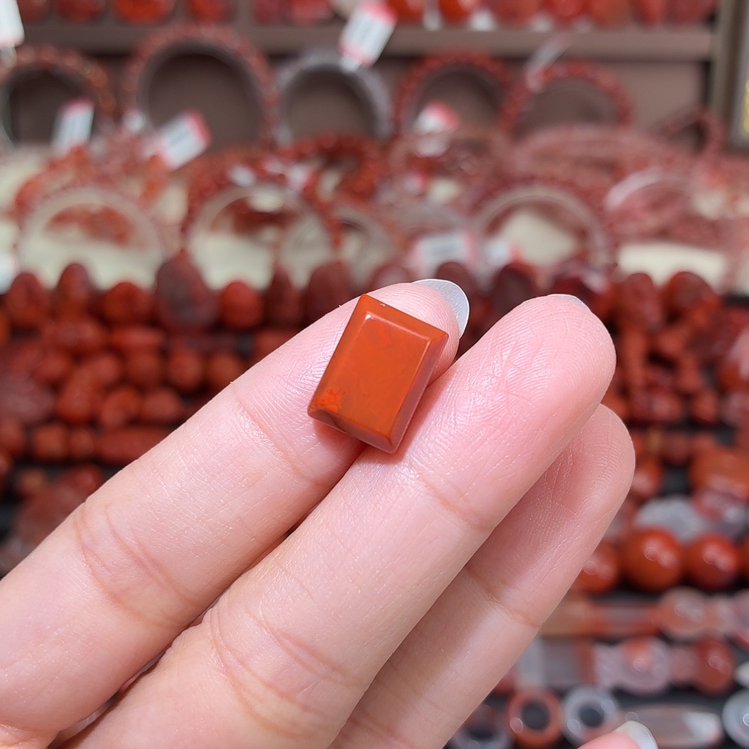 南红玛瑙未镶嵌颈饰满肉无事牌13*10