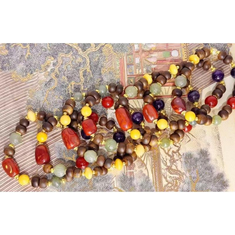 沉香[基地质检发货多样性发其一] 沉香手串B005无礼盒