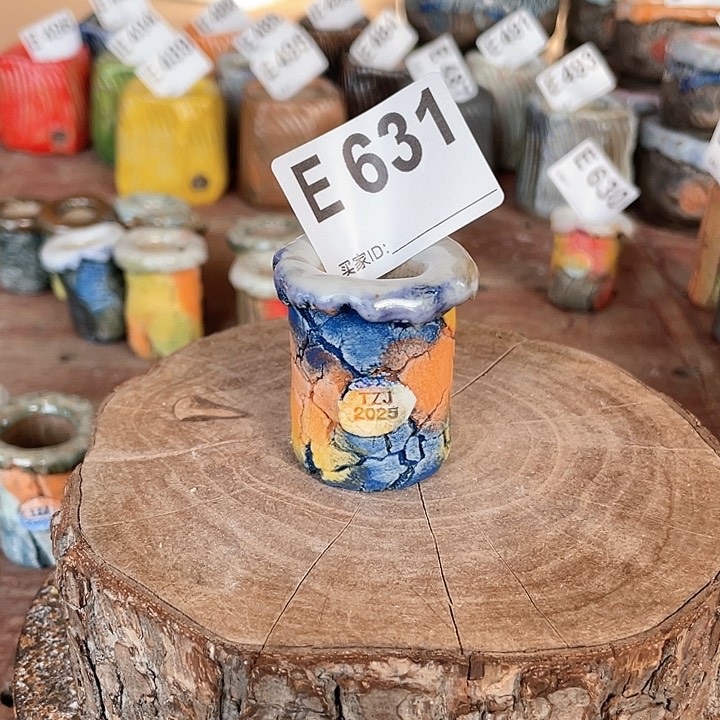 紫砂花盆独枝干 内口2