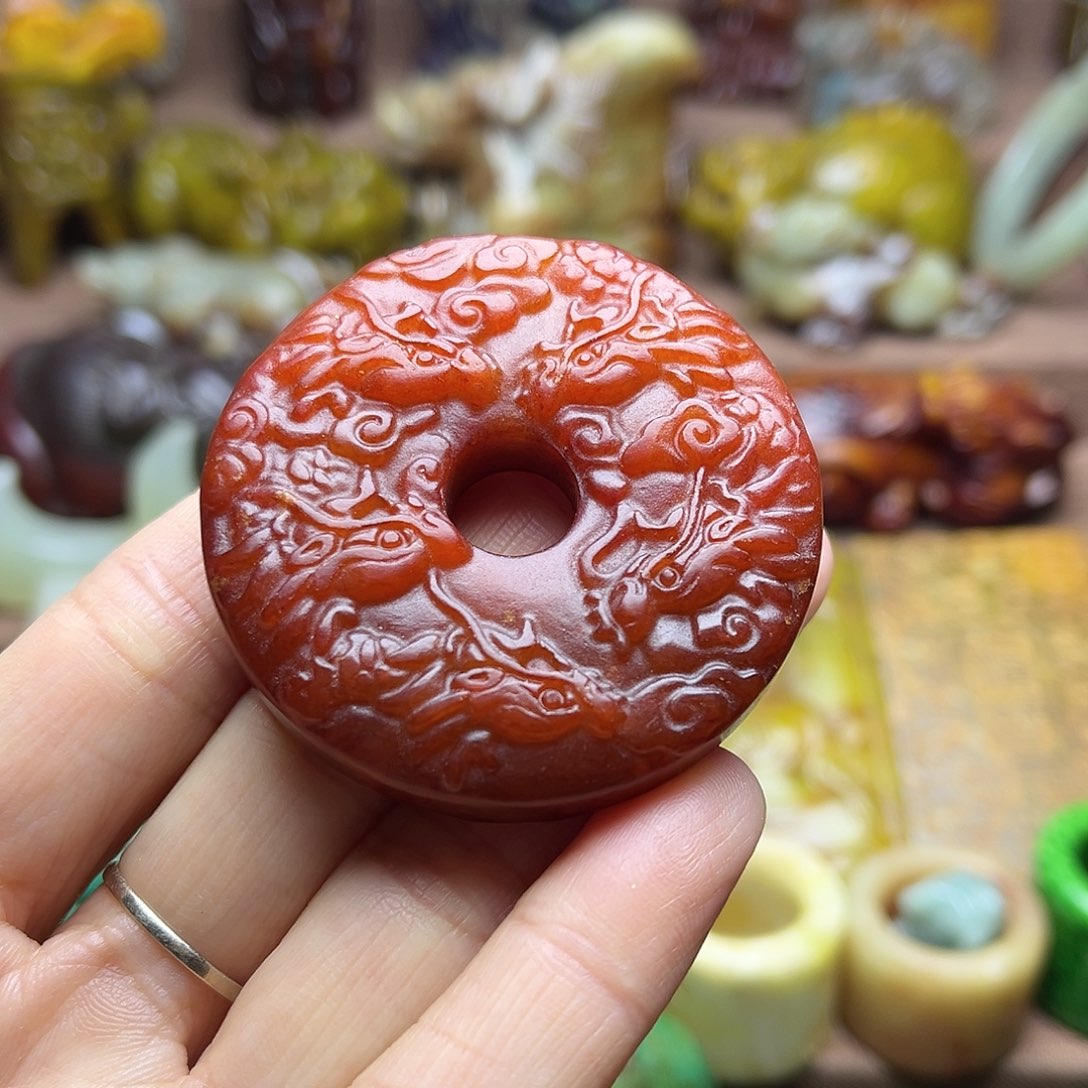 白玉菩提吊坠28。。