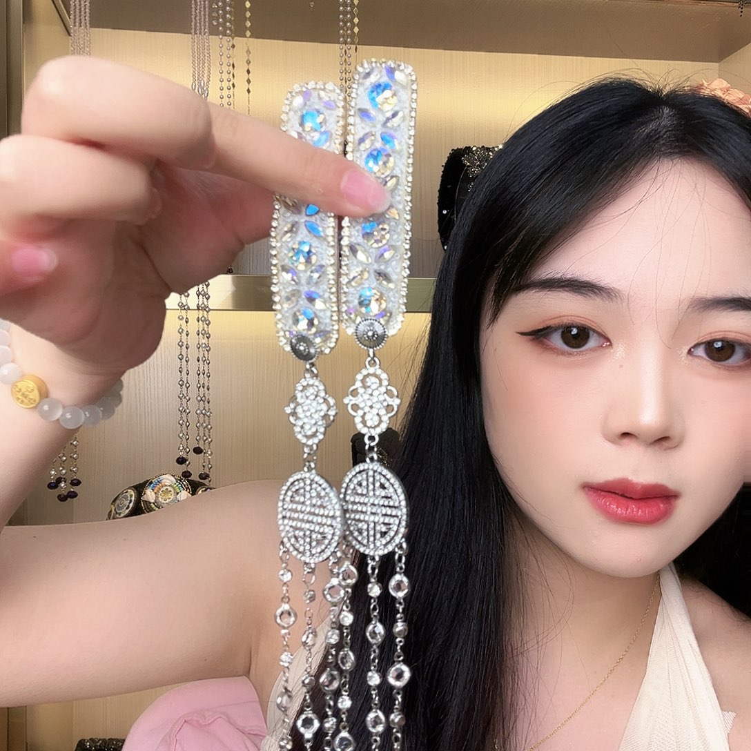 醋酸（人造纤维）铁合金银色长款