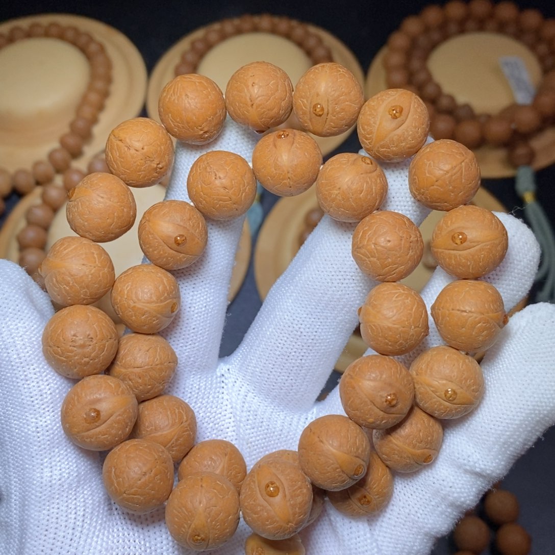 吊坠凤眼菩提14.5mm新籽红皮丹凤眼手持30颗