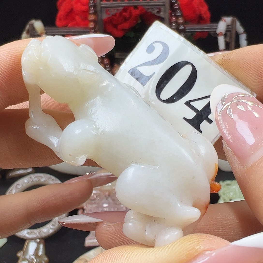 董***会和田玉未镶嵌挂件