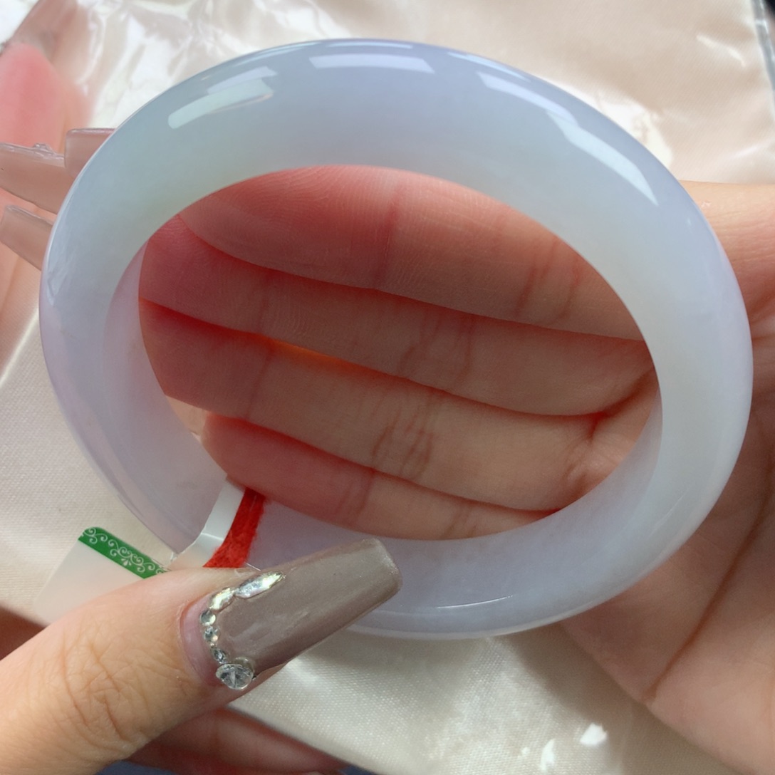 翡翠手镯未镶嵌60.7正圈