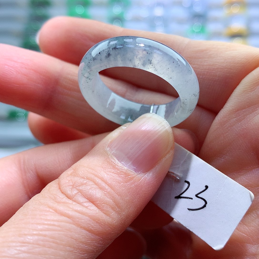 翡翠未镶嵌戒指23号