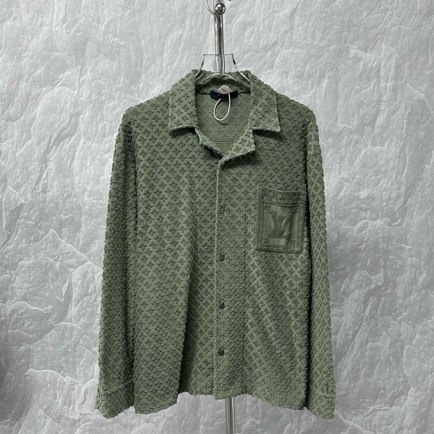 未使用 LouisVuitton/路易威登 FW25毛巾浮雕夹克衬衫M码D15882