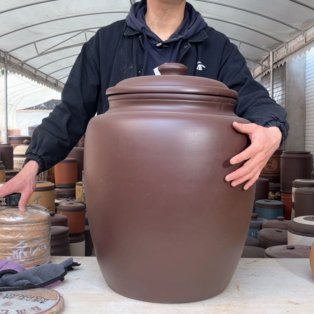 紫砂茶叶罐50 饼茶叶罐