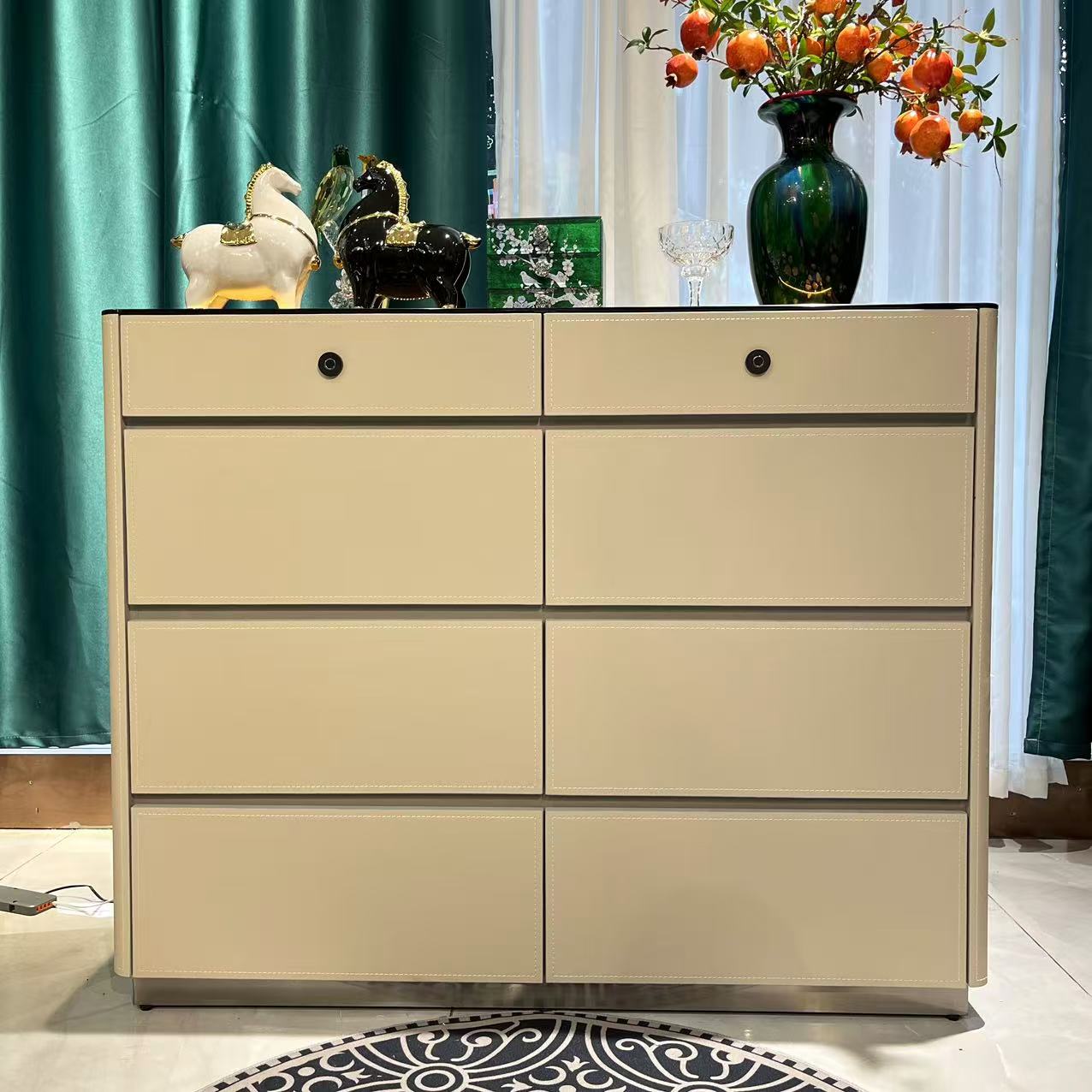 【喜悦家具】SKM素面八斗珠宝柜120*40*96