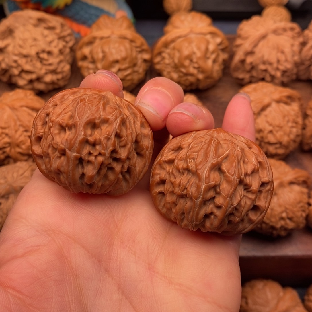 文玩核桃把件37山地磨