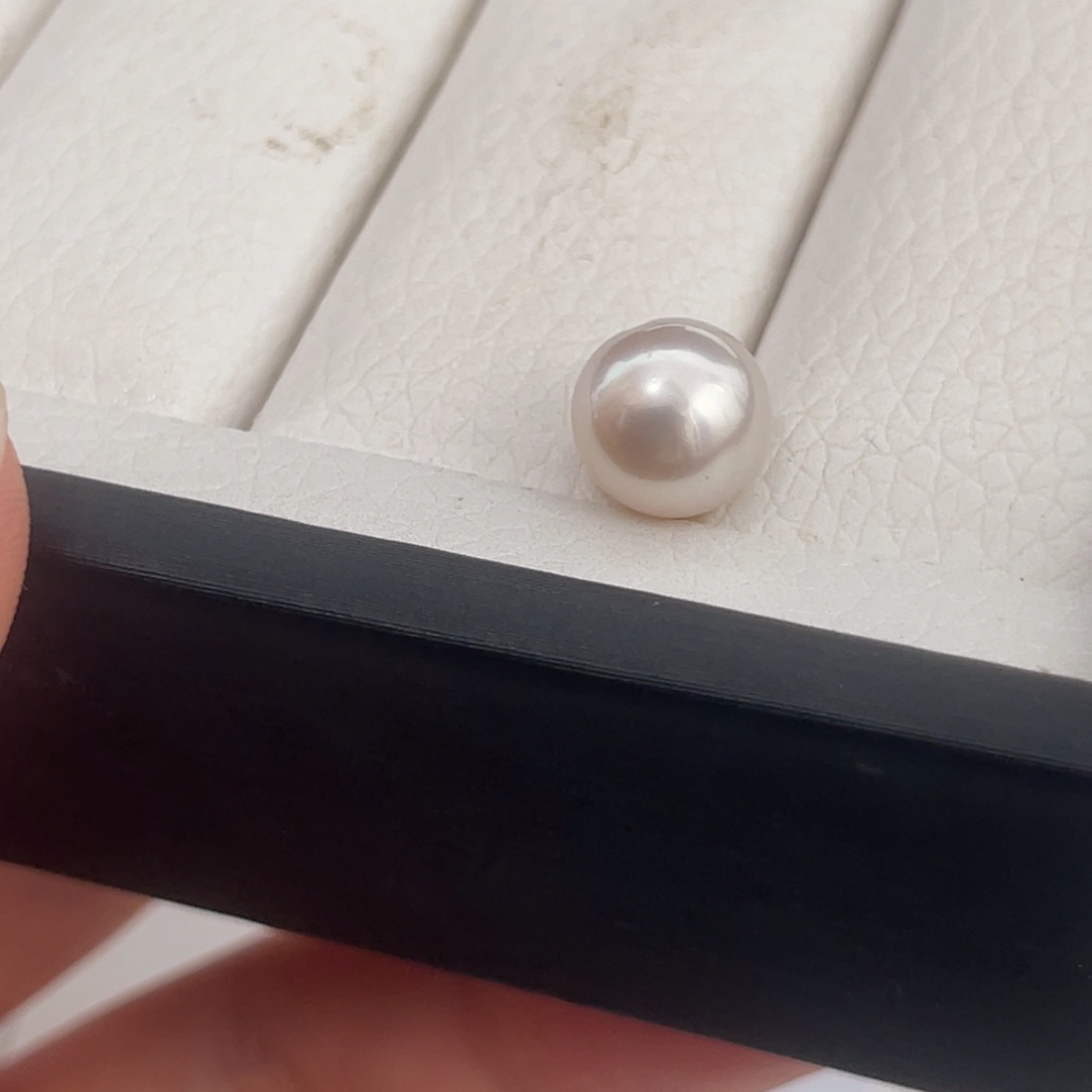 未镶嵌澳白单珠9-10m m海水珍珠