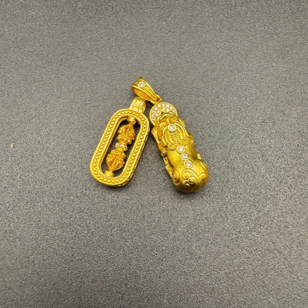 dzh001貔貅金刚杵吊坠