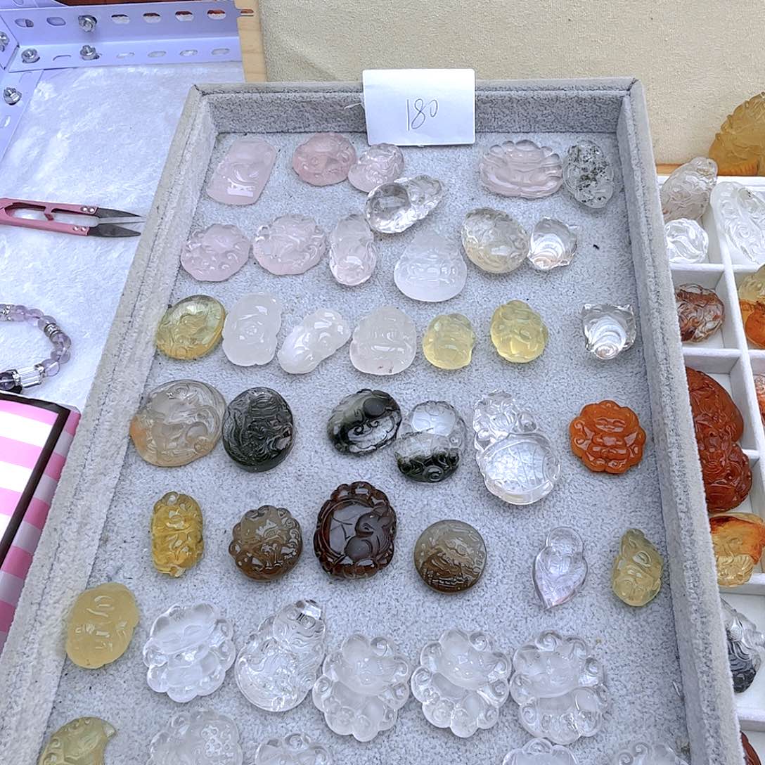 水晶颈饰未镶嵌清仓库存款，福利价