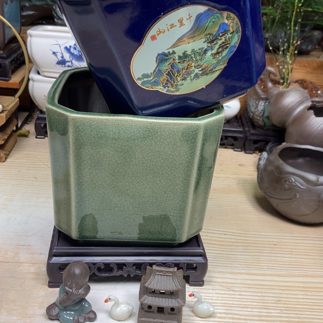 瓷片陶瓷花盆陶瓷艺术