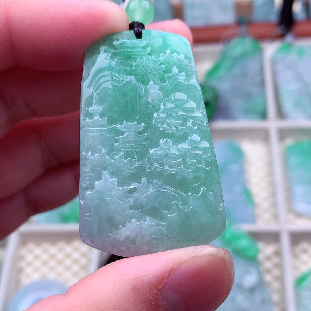 翡翠未镶嵌吊坠(不含链)