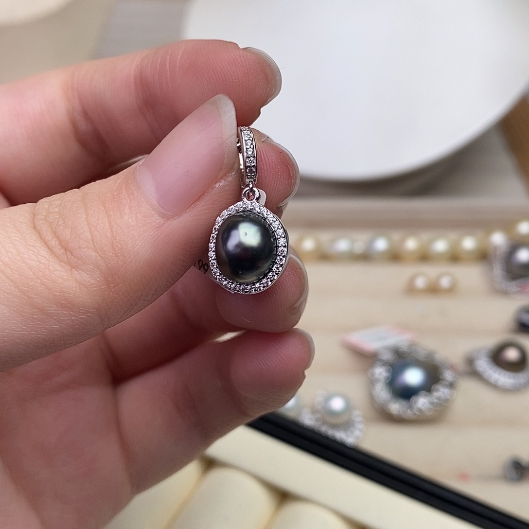 海水珍珠颈饰银S925镶嵌