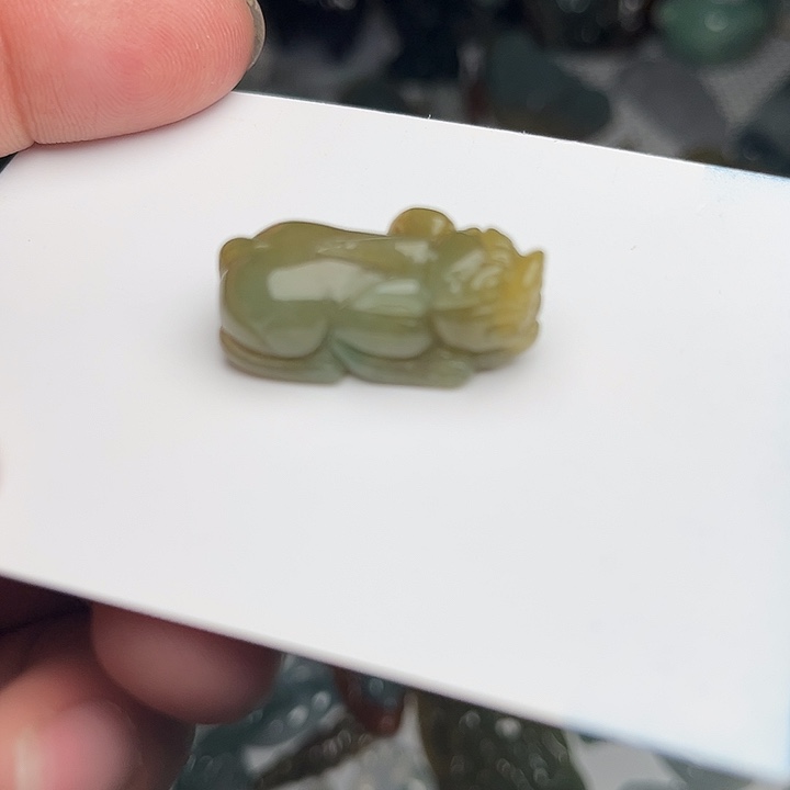 翡翠未镶嵌颈饰貔貅