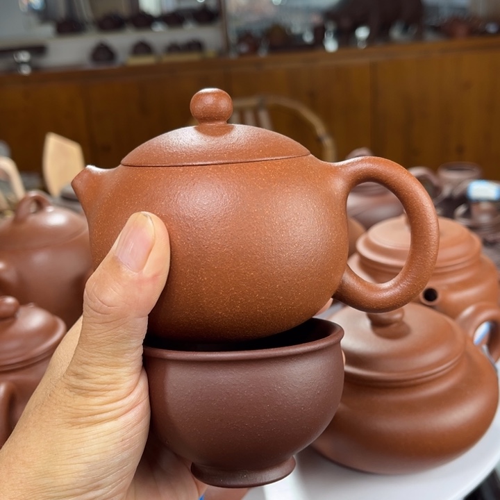 茶壶紫砂紫砂花茶