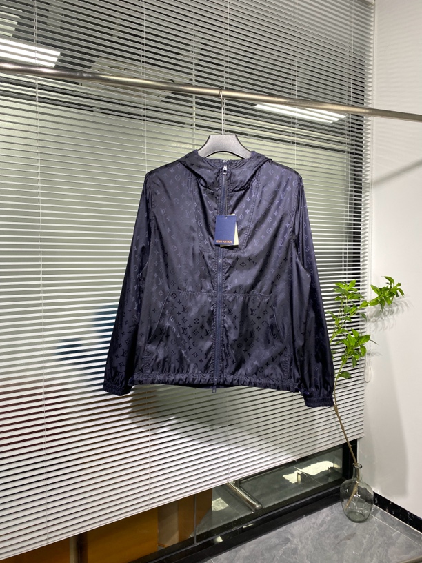 95新 路易威登 LV 双面穿冲锋衣 外套 别针 老花满印 46码 ko1737