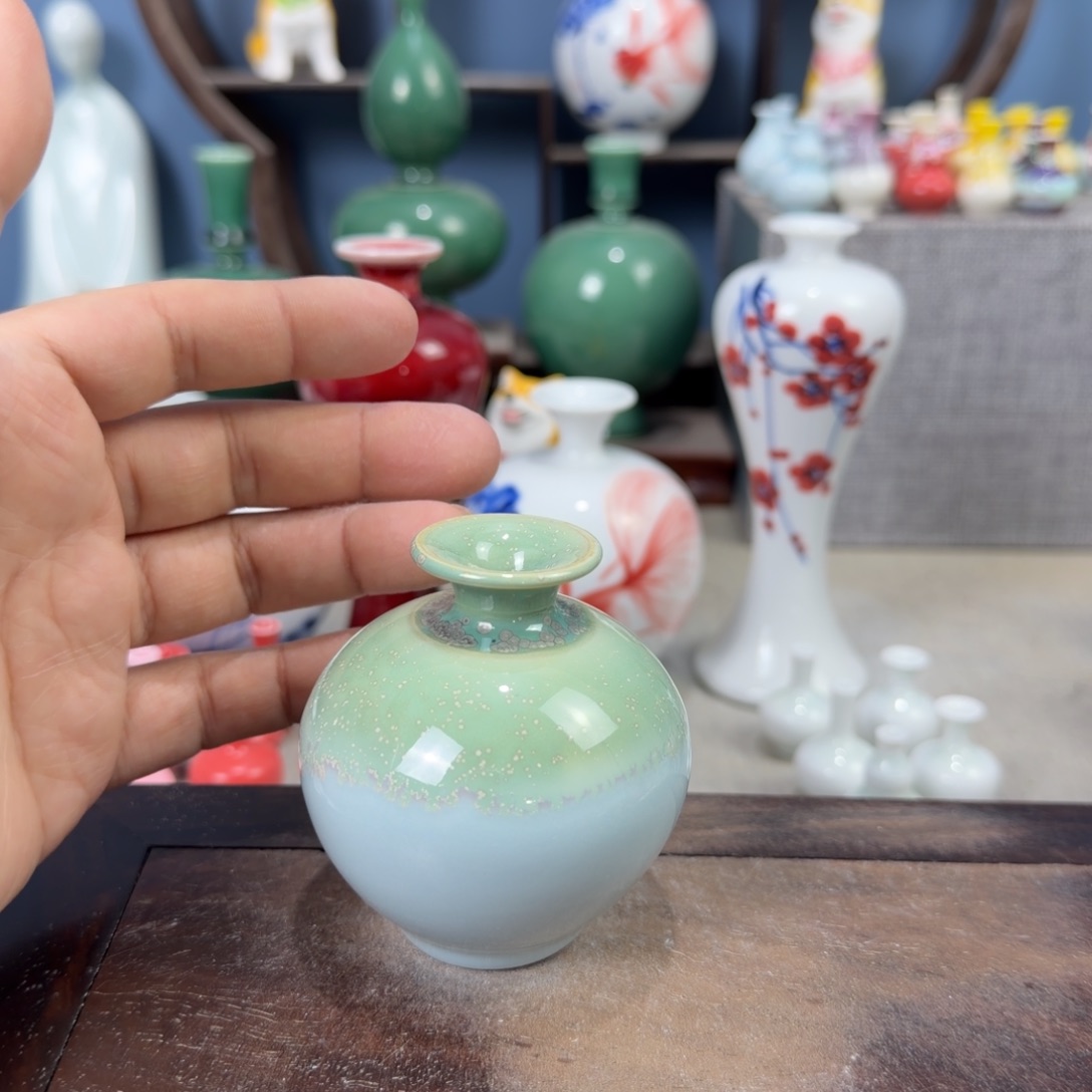 陶瓷手工小花器摆件