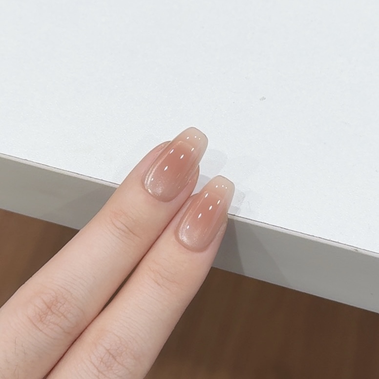 茉哉ll【桃桃奶冻】纯手工定制美甲拆卸穿戴甲A5004