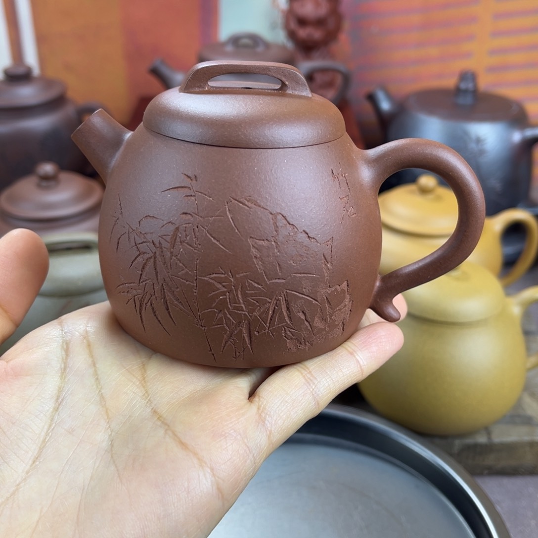 紫砂茶壶宜兴紫砂壶巨轮