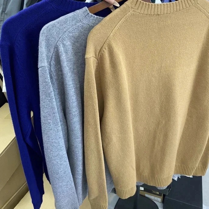 P 新款男士时尚百搭圆领毛衣