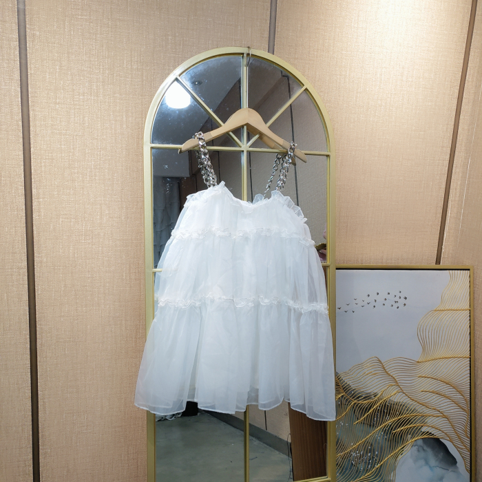 BG953孕妇白色吊带裙90-120 小脏