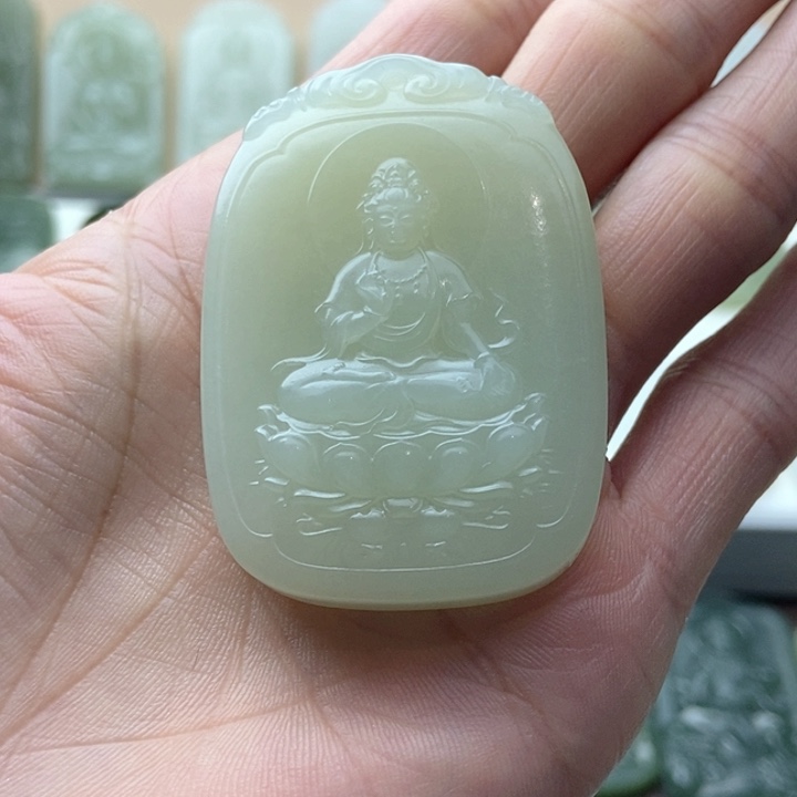 和田玉颈饰未镶嵌孙*周