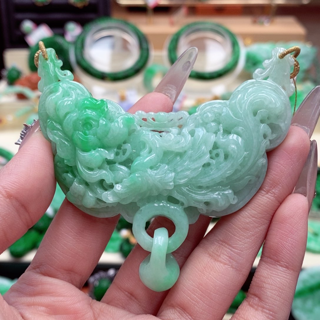 颈饰未镶嵌翡翠翡翠吊坠