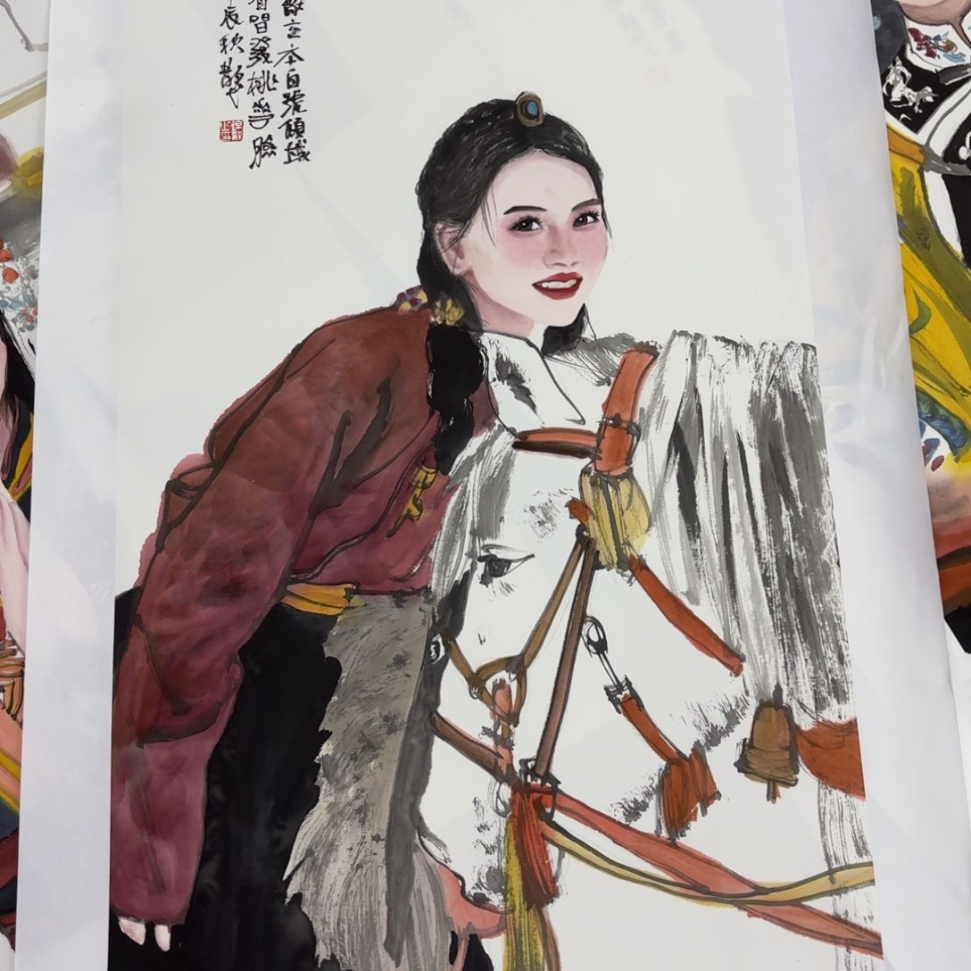 国画西**侠张锦龙三尺李欣主播