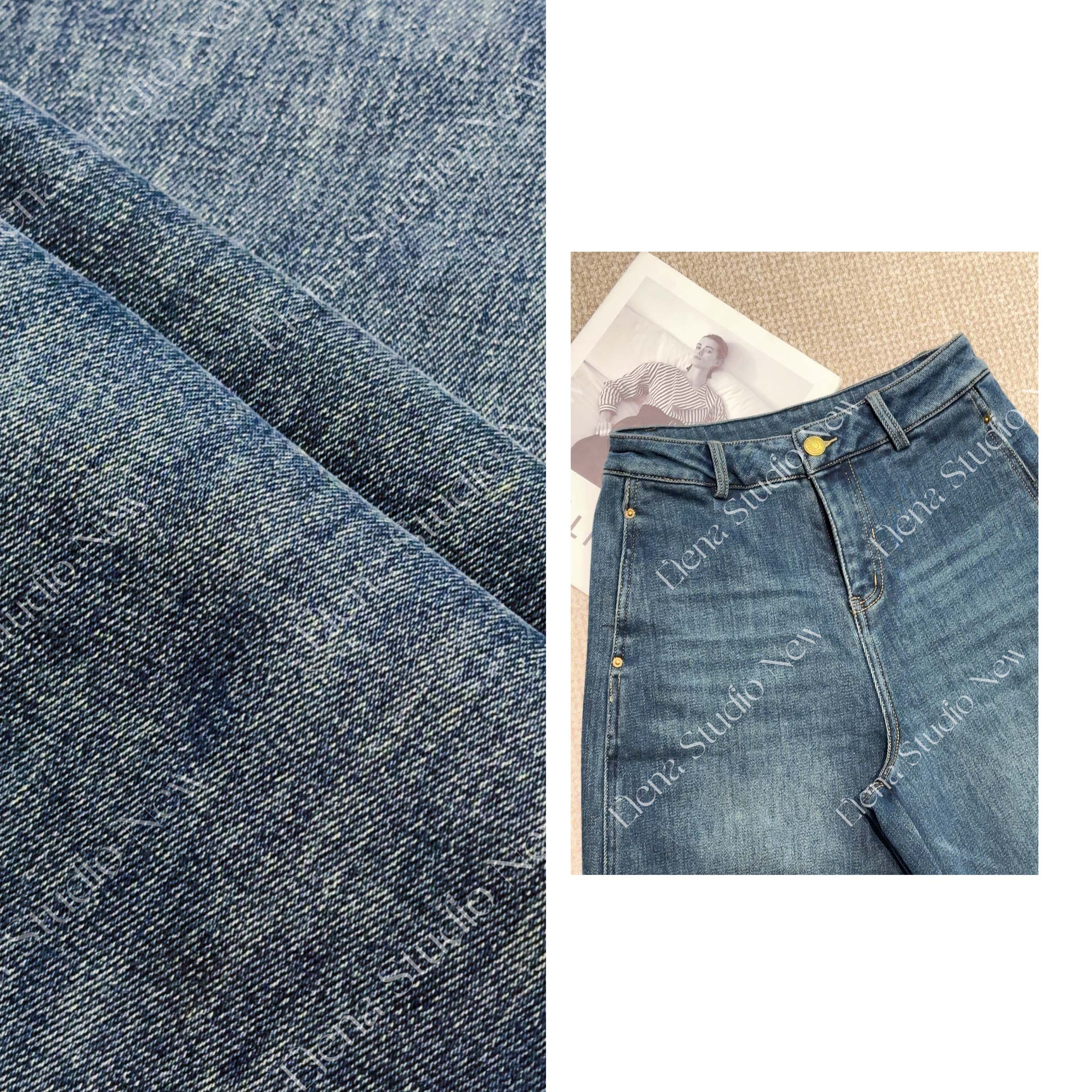 大甜甜【修容牛仔】设计感秋季气质休闲裤宽松显瘦显高裤子