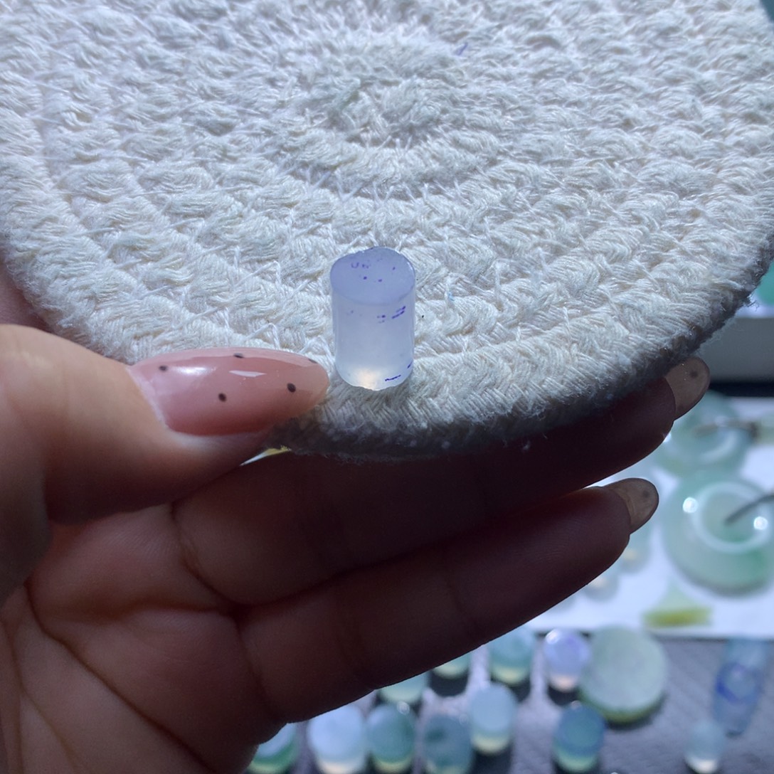 定制翡翠未镶嵌冰紫8➕