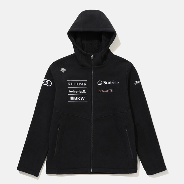 DESCENTE/迪桑特瑞士滑雪夹克新款粘毛男女同款连帽外套保暖舒适