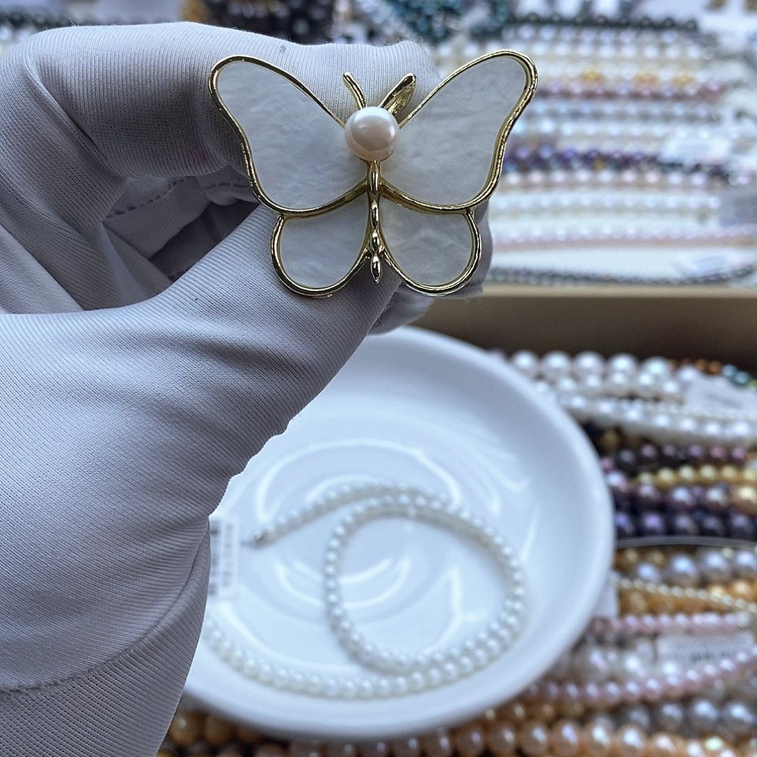 海水珍珠颈饰银S925镶嵌